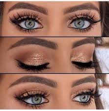 gold smoky eye makeup tutorial step