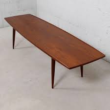 Table coffee teak two tier surf board shape danish style, retro, vintage, mid century. Image Of Long Danish Modern Teak Surfboard Coffee Table Coffee Table Mcm Coffee Table Surfboard Coffee Table
