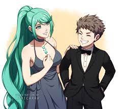 Adri's Drawings — Commission of Pneuma and Rex with elegant clothes...
