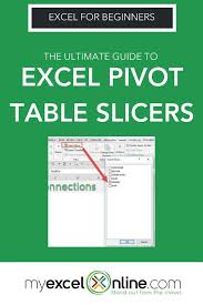 The Ultimate Guide To Excel Pivot Table Slicers Myexcelonline Excel For Beginners Pivot Table Excel Tutorials