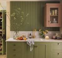 Hampton Sage Green Shaker Kitchen Design | Harvey Jones