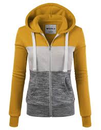 Doublju Lightweight Thin Zip Up Hoodie Jacket For Women With Plus Size Mustard Medium
