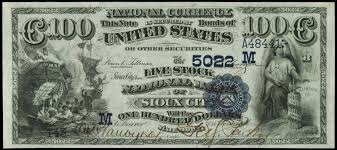 No need to register, buy now! 1882 100 Dollar Date Back National Currency Bank Note 5022 The Live Stock National Bank Of Sioux City World Banknotes Co Twenty Dollar Bill Bank Notes Dollar
