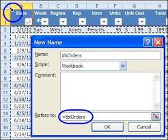 Set Up The Following Ranges Similar To What You Would Use For An Advanced Filter A Database Range A Criteria Range In This Example Excel Workbook New Names