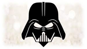 Movie Clip Art Black White Darth Vader Mask Master Of Etsy Darth Vader Face Star Wars Stencil Darth Vader Mask