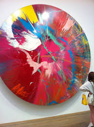 This Is Spin Paintings Where Each Canvas Is Spun On A Turntable While Different Coloured Paints Are Poured On Top Resulting In Works T Hirst Damien Hirst Art