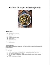 Franck S Crispy Brussel Sprouts Franck S Restaurant Slc Utah Brussel Sprouts Crispy Brussel Sprouts Restaurant Recipes