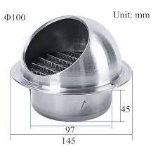Goose neck vent in black can be used to cover exhaust pipes extending through your roof or for attic ventilation. Stainless Steel Wall Ceiling Vent Cap Cover 4 100mm 6 150mm Air Outlet Kitchen Ventilation Fan System Shopee Malaysia