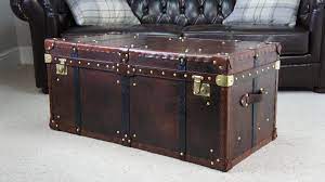 X (h) 18 in.product dimension 1 (w x d x h):18 x 42 x 18 read more. Large Antique Leather Handmade Steamer Trunk Coffee Table Bed Etsy Steamer Trunk Coffee Table Coffee Table Trunk Leather Coffee Table