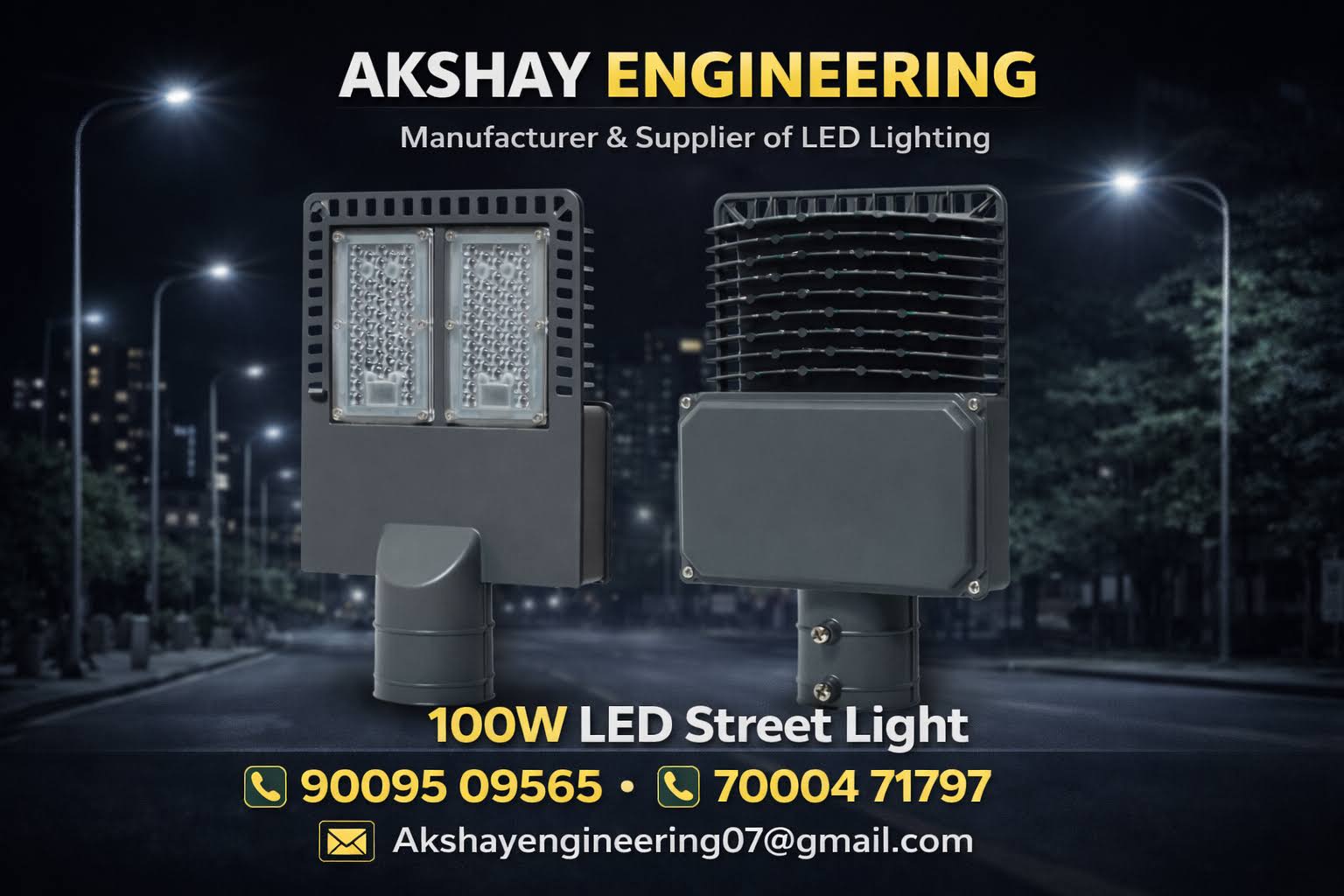 100W LED LENS Street Light - LED outdoor Light product image