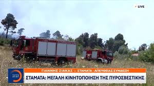 Η #φωτια στη #σταματα φούντωσε και μοιάζει ανεξέλεγκτη. Rcm6xuiduecezm
