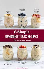 6 Easy Overnight Oats Recipes Recipe In 2020 Overnight Oats Recipe Healthy Overnight Oats Healthy Easy Overnight Oats Healthy Clean Eating