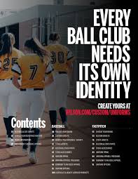 2017 Wilson Baseball Uniform Catalog Pages 1 50 Text