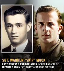 March 23 1945 Mrs Loretta Muck 39 Steiner avenue, Tonawanda NY Dear Mrs  Muck We understand that the death of your son Sergeant Warren H. Muck ASN  12131169, who was killed in