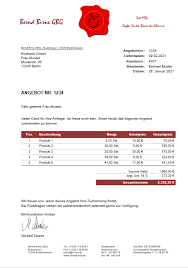 Sie suchen eine rechnungsvorlage für die anfertigung von rechnungen bzw. Word Kostenlose Angebotsvorlagen Office Lernen Com
