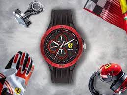 Read now our in depth reviews to find out more about these unique watches. Amazon Com Ferrari Men S 0830077 Race Day Chronograph Black Rubber Strap Watch Watches