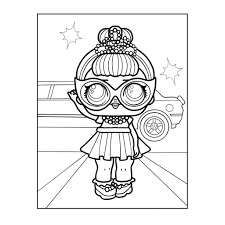 Baby lol para colorir