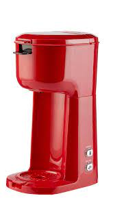 Multiple size brew options including a shot. Mainstays Single Serve And K Cup Brew Coffee Maker Red Walmart Com Walmart Com
