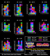 Check spelling or type a new query. Pokemon Puzzle Challenge Puzzle Mode Extra Set Round 6 Solutions Map For Game Boy Color By Guard Master Gamefaqs