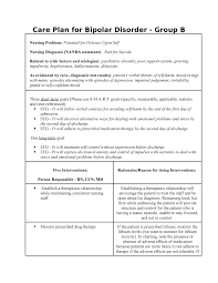 Nurses encounter anxious clients and families in a variety of situations. Care Plan For Bipolar Disorder Group B Studocu