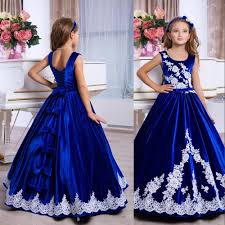 ▸ jetzt das richtige kleid finden! Rabatt Royal Blaue Kleider Fur Kinder 2020 Royal Blaue Kleider Fur Kinder Im Angebot Auf De Dhgate Com