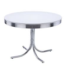 Find great deals or sell your items for free. Retro Dining Room Set W Black Chairs By Coaster Furniture Furniturepick