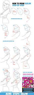 How To Draw Mulan As A Princess Easy Step By Step Drawing Tutorial For Kids And Beginners How To Draw Step By Step Drawing Tutorials Disney Drawing Tutorial Drawing Tutorial