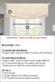 0 reviews|item # sp199883 view similar products. Custom Valance Rod Pocket Stationary Faux Relaxed Roman Shade Best Fabric Store