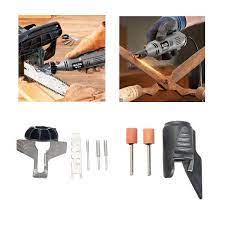 Check spelling or type a new query. Tools Workshop Equipment Sharpener Guide Drill Adapter For Dremel Saw Sharpening Attachment Power Tools