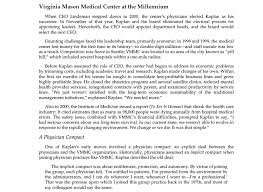 Solved A Medical Center Like Virginia Mason Like Has Some