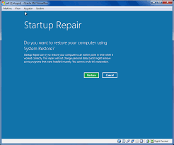 When we performed a startup repair this is the message we received. Windows 8 Startup Repair With System Restore