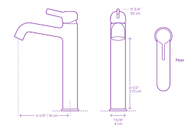 bathroom faucets dimensions & drawings