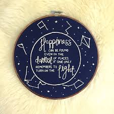 Harry Potter Quote And Constellation Embroidery Hoop Art 9 By Larkrisingembroidery On Etsy Https Www E Embroidery Hoop Art Hoop Art Rose Embroidery Pattern
