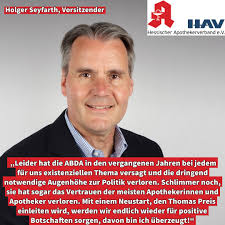 HAV unterstützt ABDA-Kandidatur von Thomas Preis und fordert Gabriele  Overwiening auf, weiteren Schaden von der Standesvertretung fernzuhalten  +++ Der Hessische Apothekerverband (HAV) unterstützt die Kandidatur von Thomas  Preis (Vorsitzender ...