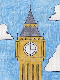 How To Draw Big Ben Art Projects For Kids Big Ben Art Kids Art Projects Landmarks Art