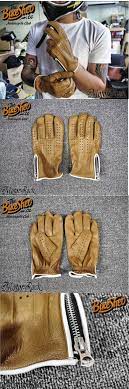 Deerskin Leather Retro Motorcycle Gloves Brown Motorcycle Gloves Retro Motorcycle Gloves