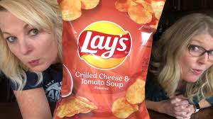 Lay's offers a classic fall comfort food experience in the form of a potato chip with the introduction of new grilled cheese & tomato soup . Lay S New Grilled Cheese And Tomato Soup Chips Review Youtube