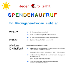 We did not find results for: Spendenaufruf Forderverein Kindergarten Isernhagen Sud E V