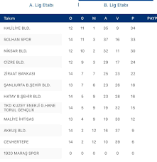 Ing basketbol süper lig takımları. 1 Lig De Puan Durumu