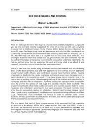 Exterminating all kinds of pests, there's not a job we can't help with. Pdf Bed Bug Ecology And Control