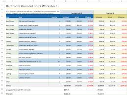 The below stats are just averages. Bathroom Remodel Cost Calculator Template Visual Paradigm Tabular