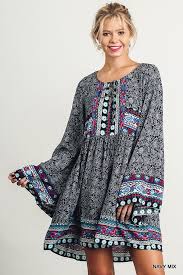 Boho Tunic Dress Bell Sleeve Super Free People Style Bell Sleeve Mini Dresses Boho Tunic Dress Boho Tunics
