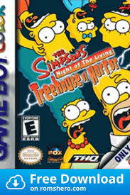 Download Simpsons The Night Of The Living Treehouse Of Horror Gameboy Color Gbc Rom Gameboy Simpsons Treehouse Of Horror Horror Game