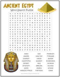Ancient Egypt Word Search Puzzle Ancient Egypt For Kids Ancient Egypt Activities Ancient Egypt