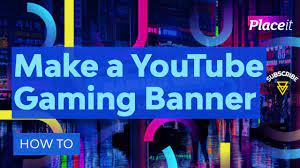 Your next step is to simply click on one of the text boxes and start typing to insert your own text. How To Make A Youtube Gaming Banner With Cool Designs To Customise