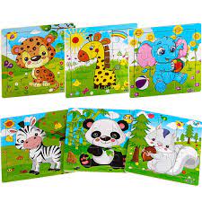 Perfect for children who are looking to progress to a more challenging jigsaw puzzle, this range includes 25 to 50 piece jigsaws for a variety of levels and abilities. Aitey Wooden Jigsaw Puzzles For Kids Ages 2 4 Toddler Puzzles 9 Pieces Preschool Educational Learning Toys Set Animals Puzzles For 2 3 4 Years Old Boys And Girls 6 Puzzles Amazon Com Au Toys Games