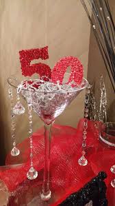 50th Birthday Themes For Women Red Black White And Grey Red Fav Birthday Party Ideas Photo 1 Of 6 50th Birthday Party Centerpieces 50th Birthday Party Decorations 50th Birthday Decorations