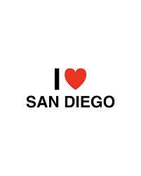 I Heart San Diego in Black Digital Art by I Heart Everything - Fine Art America