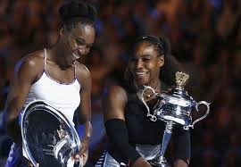 Serena williams of the usa is congratulated by her sister venus williams after winning the ladies final at the wimbledon lawn tennis championship serena williams of the us (r) celebrates with the championship trophy during the awards ceremony after her victory against venus williams of the. We Saw Two Sisters Changing It Serena Williams On Playing Tennis Against Venus Essentiallysports