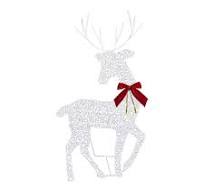 Nmdmisc Christmas Deer Lights 3-Piece,2D Lighted Christmas Deer Family  Set,Large Outdoor Yard Reindeer Holiday Decoration with 60 LED  Lights,Gardening ...